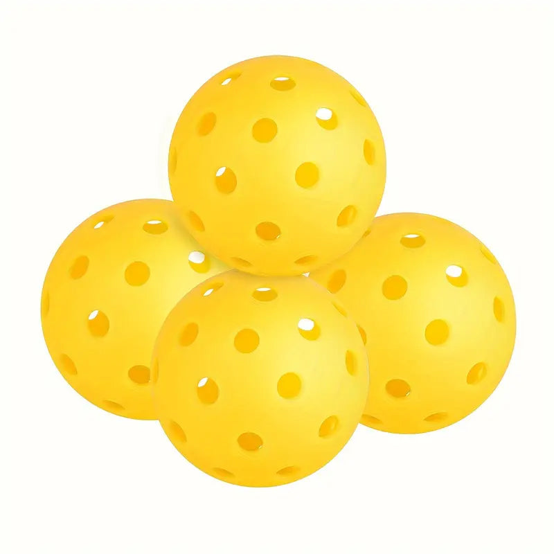 4 balles Pickleball 40 trous ajourées
