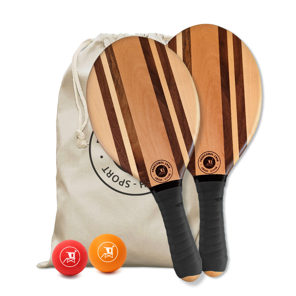 Belles raquettes de plage en bois massif esprit brésilien