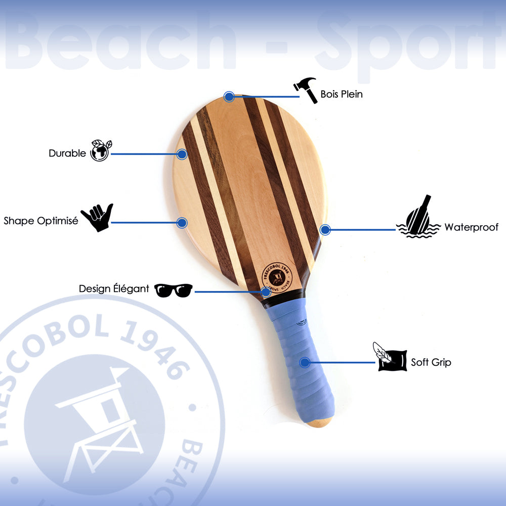 Frescobol bat set - Frenchie Edition