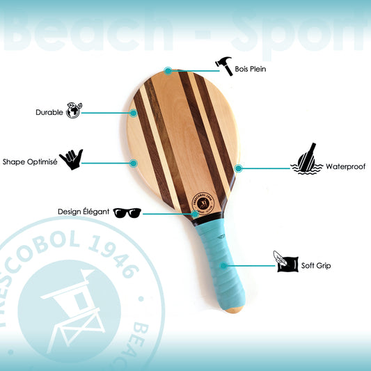 Jeu de Raquettes de Plage - Blanc/Tropical Green