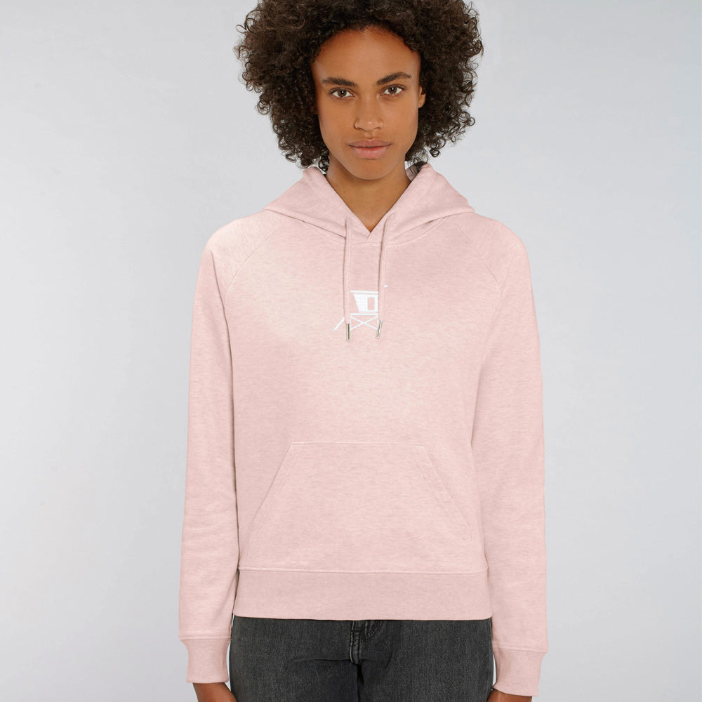 Premium Hoodie Lifeguard Hut white - Frescobol 1946