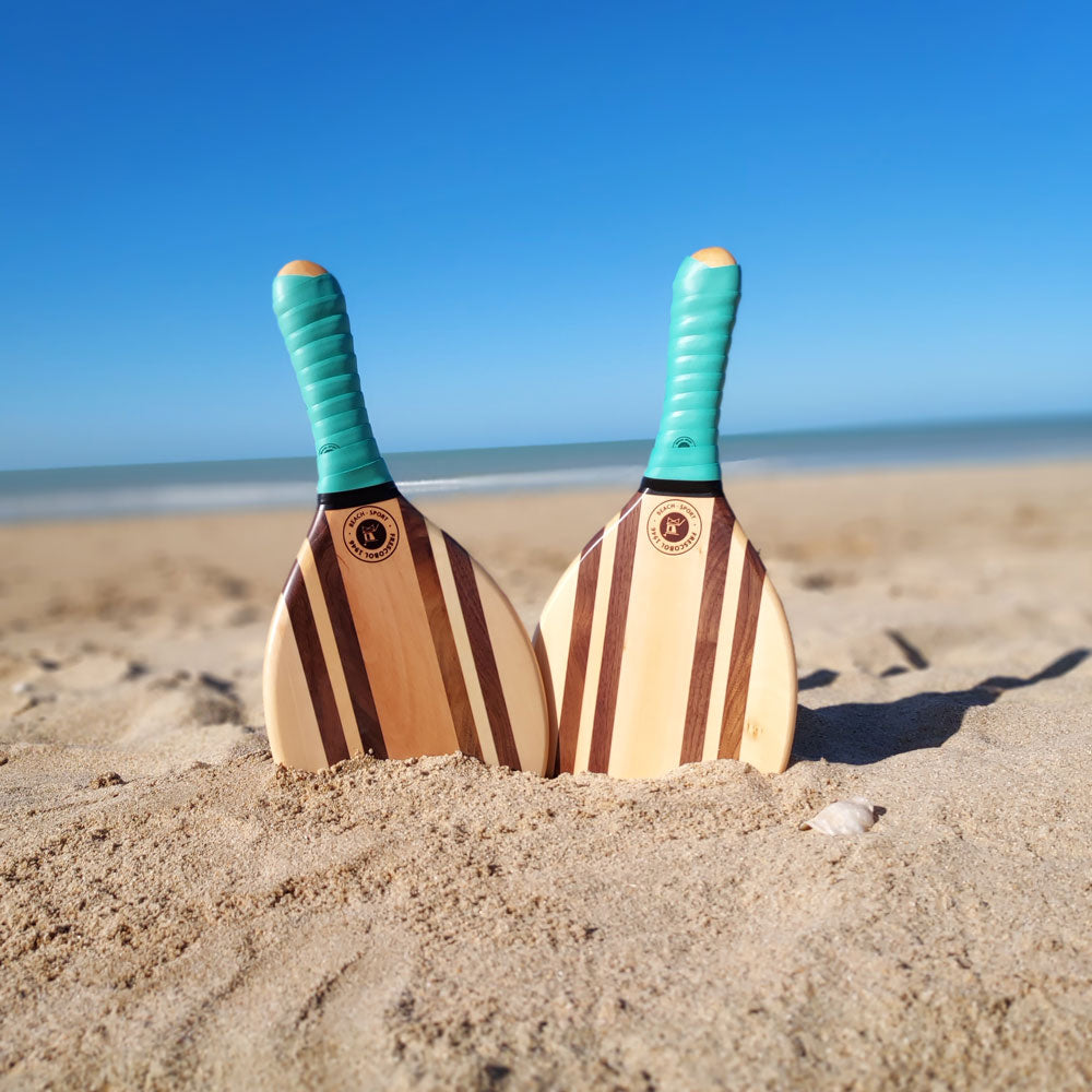 jeu de raquette de plage tropical green