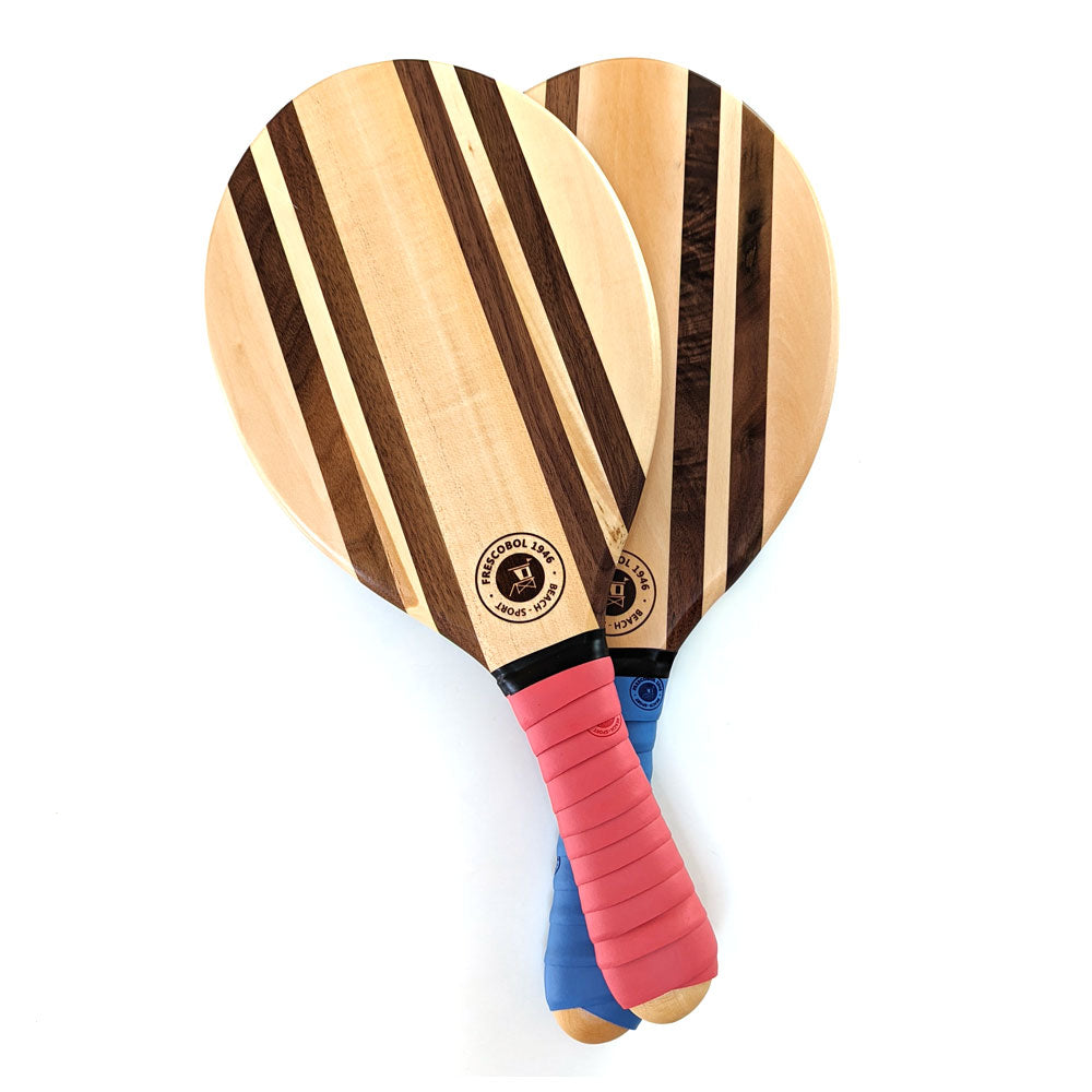 raquettes de plage en bois
