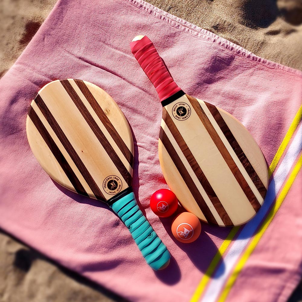 jeu de raquettes de plage