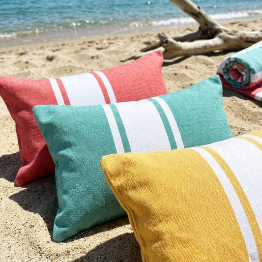 Nouveauté 2026 : Les Coussins de plage gonflables en fouta Frescobol 1946