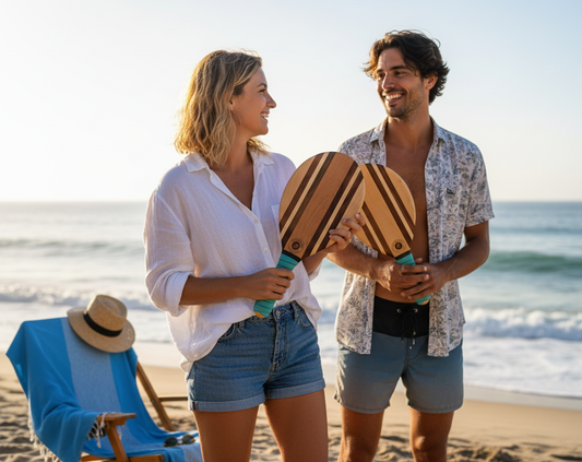Vacances d’hiver au soleil : l’activité sportive et familiale idéale avec des raquettes de plage