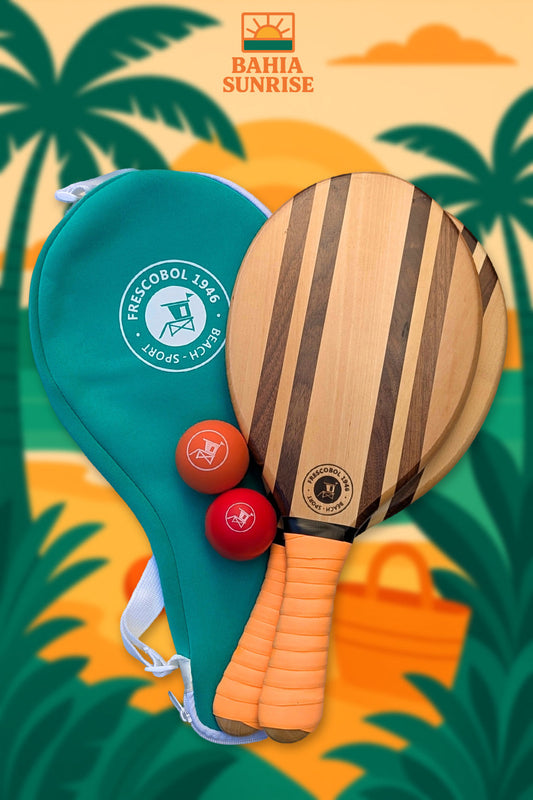 Bahia Sunrise : l’esprit du frescobol de la raquette de plage, entre soleil levant et artisanat d’exception