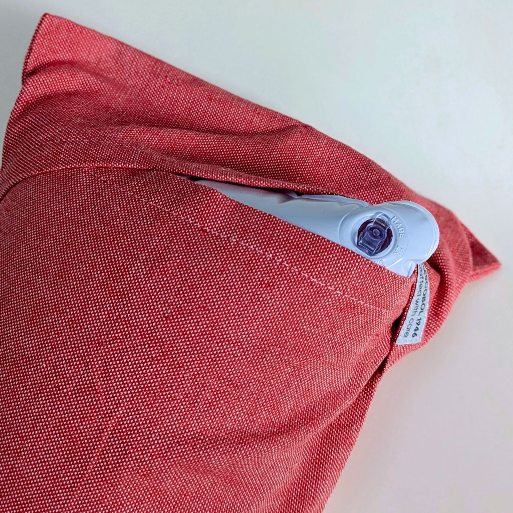 Inflatable Beach Pillow Fouta Pastel Red