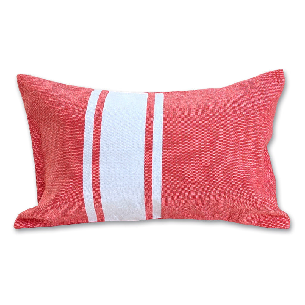 Inflatable Beach Pillow Fouta Pastel Red