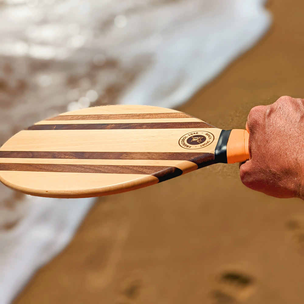 Raquette de plage en bois massif