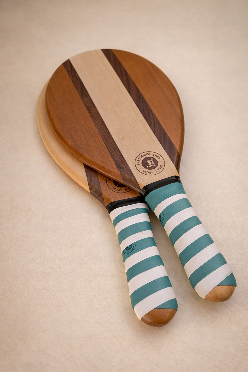 raquettes de plage frescobol double roll grip