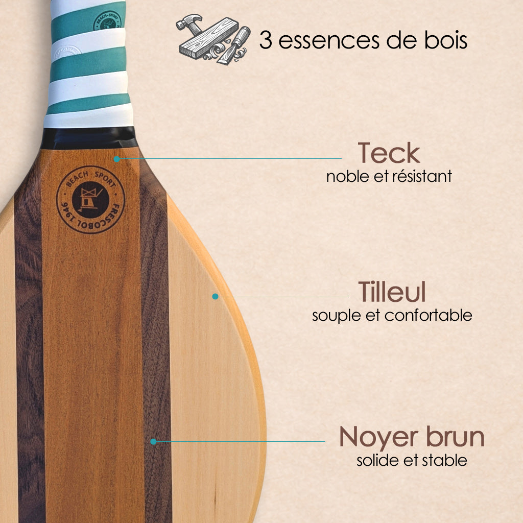 bois noble teck, tilleul, noyer brun