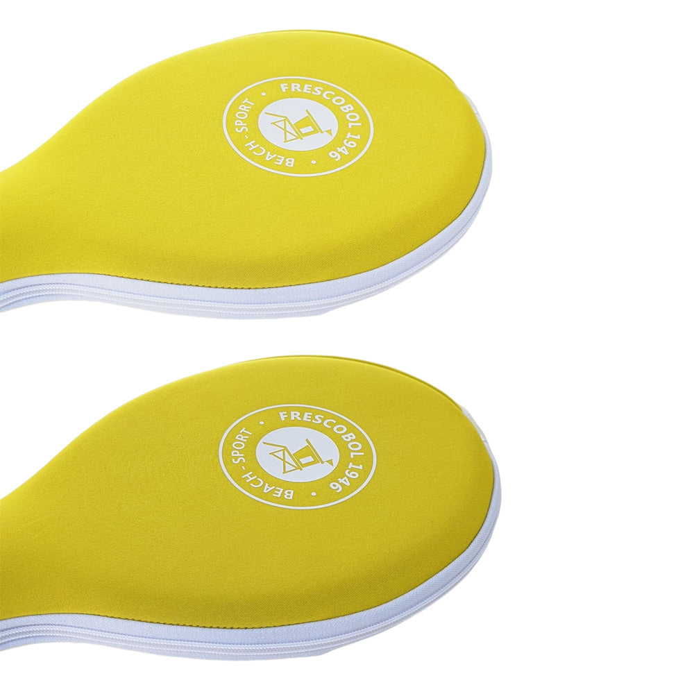 Neoprene Frescobol bat & ball case - Banana Yellow