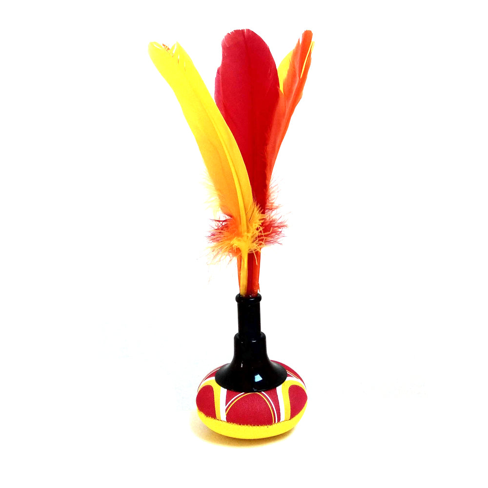 peteca indiaca rouge jaune